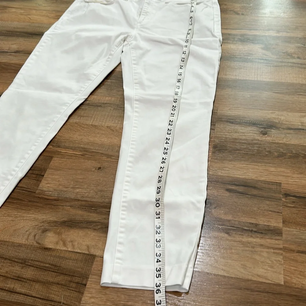 PETER MILLAR WOMENS STRAIGHT GOLF PANTS MID RISE WHITE LIGHTWEIGHT SIZE 10 - Picture 7 of 11